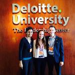Three Seidman College of Business students attended the Deloitte and SAP Co-innovation Event